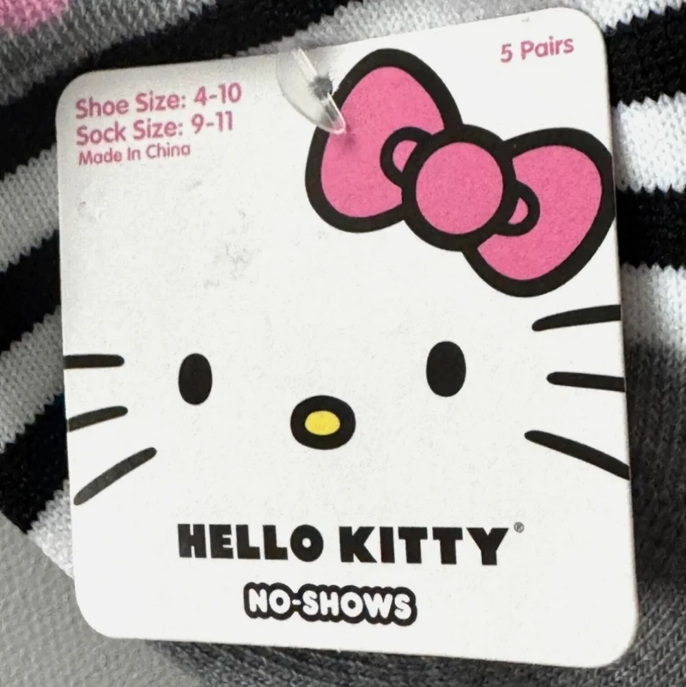 Hello Kitty Pink Gray Socks Accessories